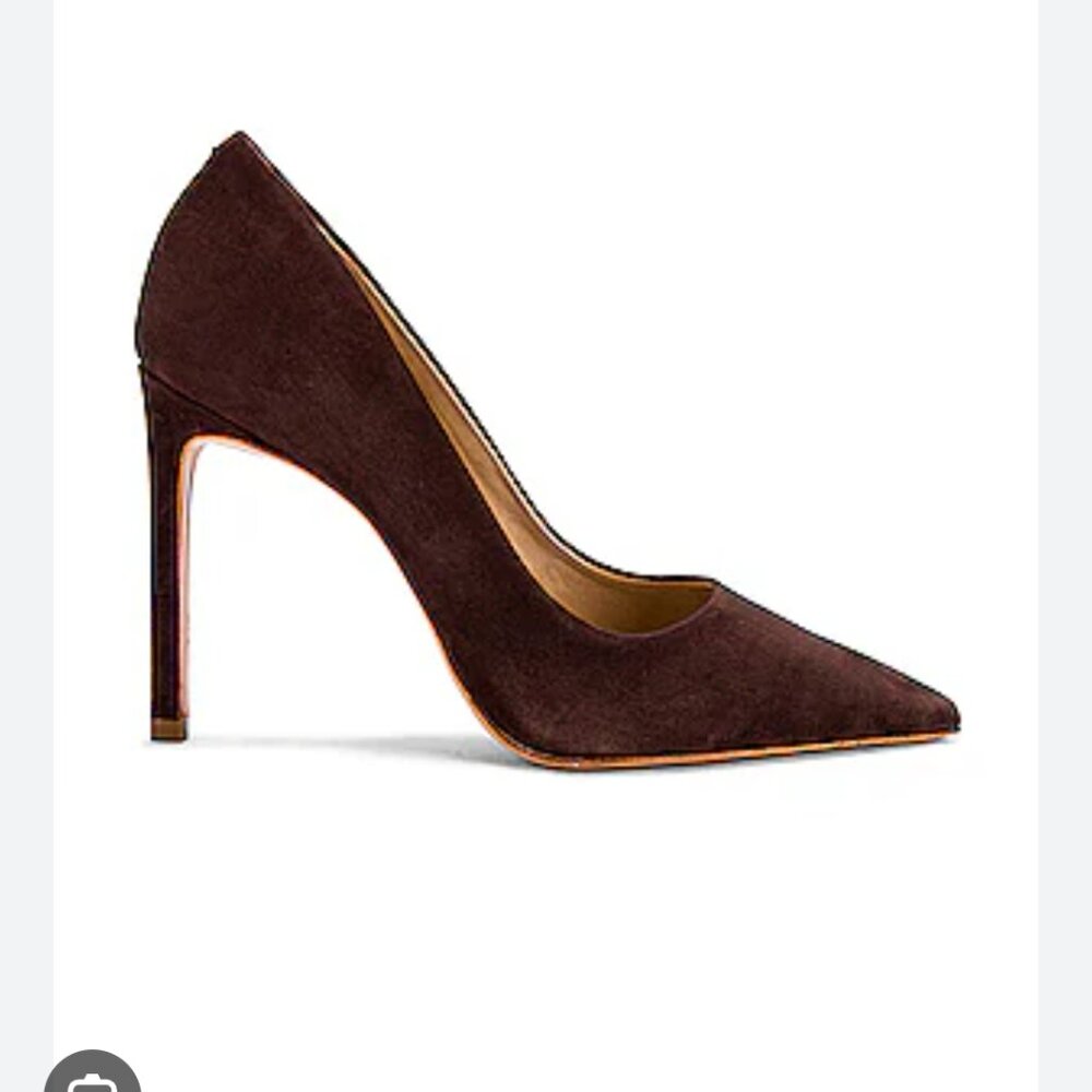 Schutz s-lou pump in dark chocolate